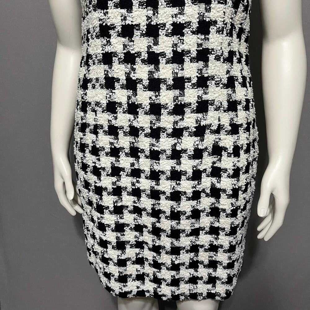 SOLD❌❌Vintage Houndstooth Tweed Houndstooth Print Dress Sz-10/12 (Large) - Picture 5 of 10